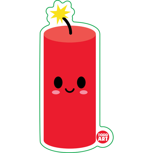 Firecracker Vinyl Sticker