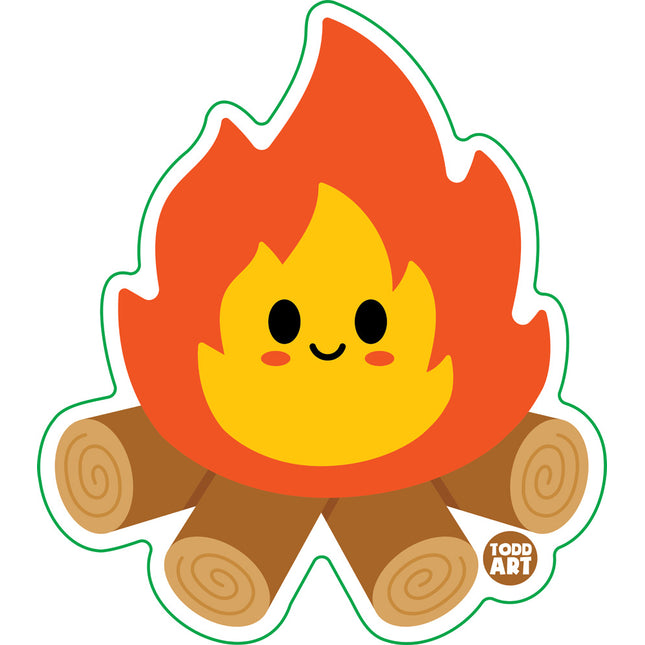 Campfire Vinyl Sticker