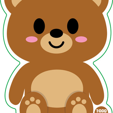 Teddy Bear Vinyl Sticker