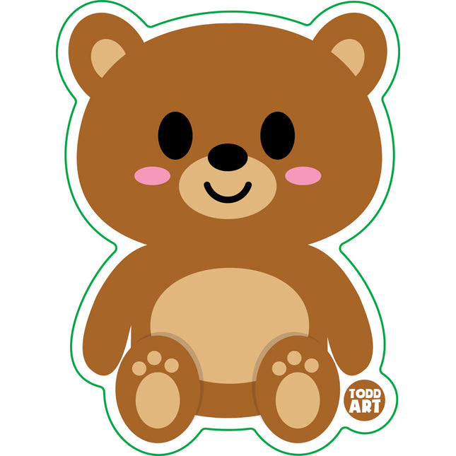 Teddy Bear Vinyl Sticker