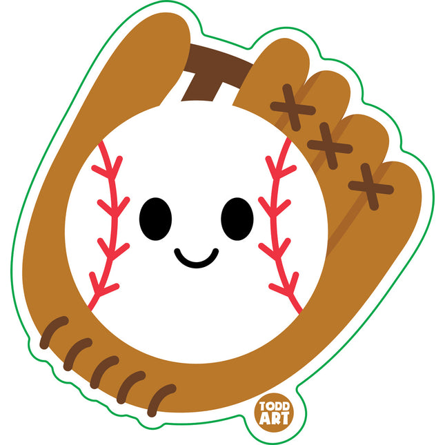 Baseball Vinyl Sticker