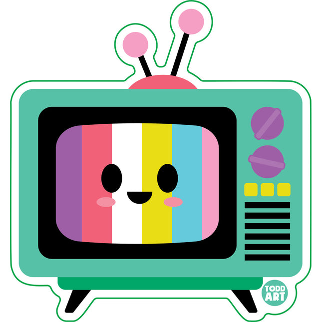 TV Vinyl Sticker