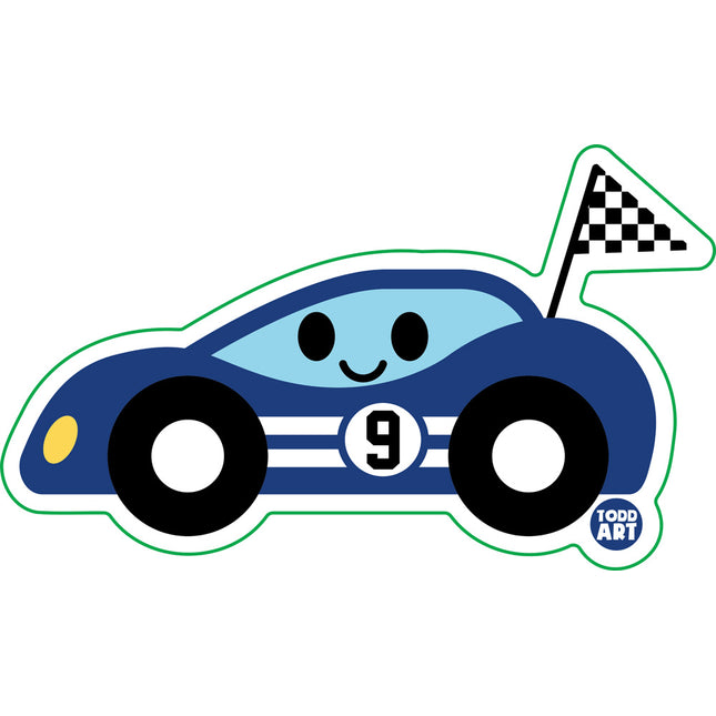 Race Car Vinyl Sticker