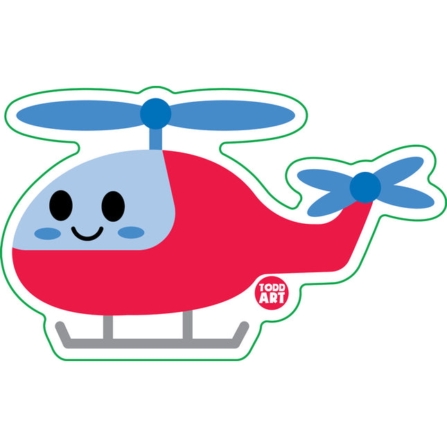 Helicopter Vinyl Sticker