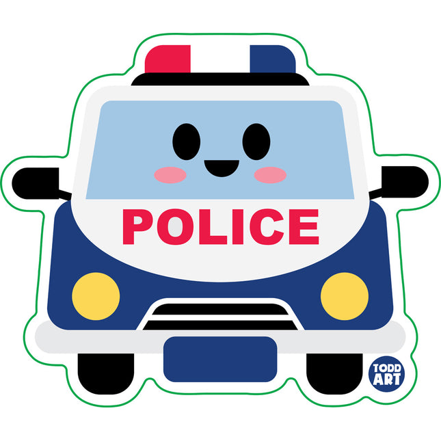 Police Car Vinyl Sticker