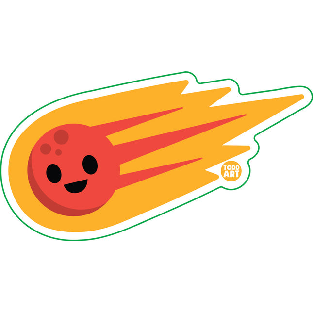 Meteor Vinyl Sticker
