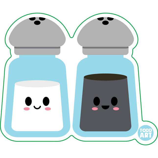 Salt and Pepper Vinyl Sticker