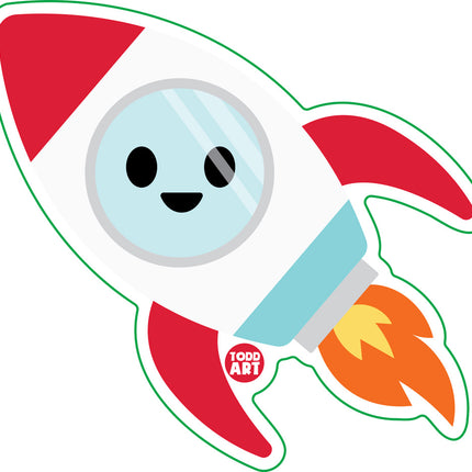 Rocketship Vinyl Sticker