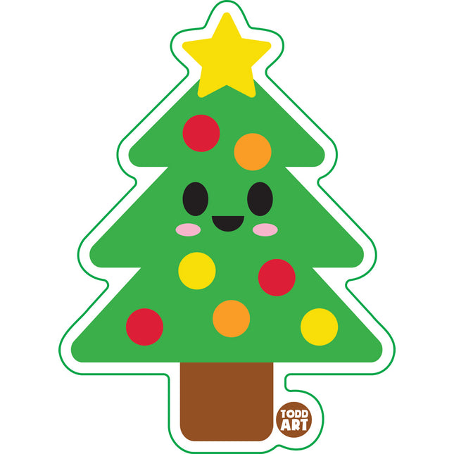 Xmas Tree Vinyl Sticker