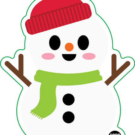 Snowman Vinyl Sticker