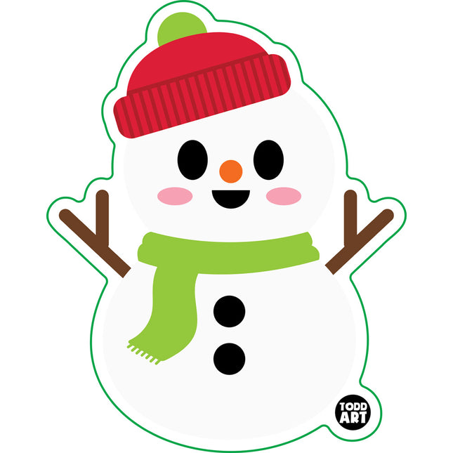 Snowman Vinyl Sticker
