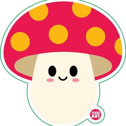 Mushroom Vinyl Sticker