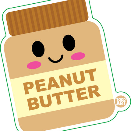 Peanut Butter Vinyl Sticker