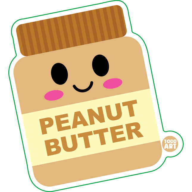 Peanut Butter Vinyl Sticker