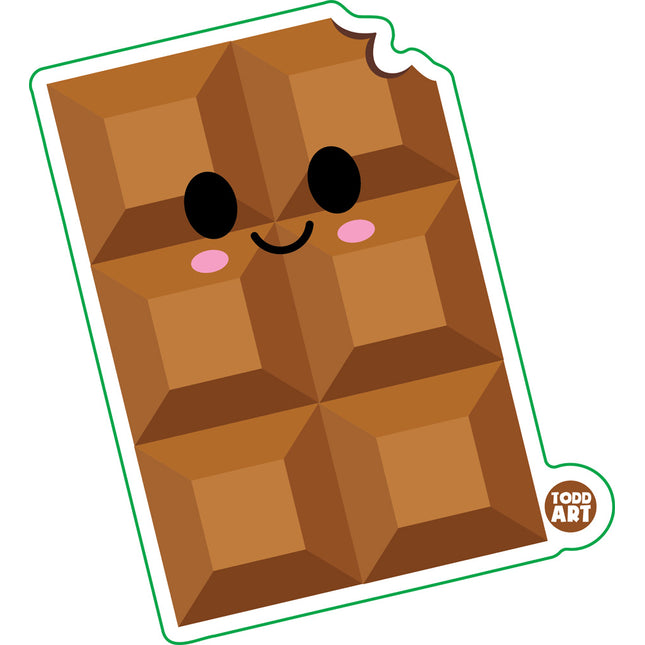 Chocolate Bar Vinyl Sticker