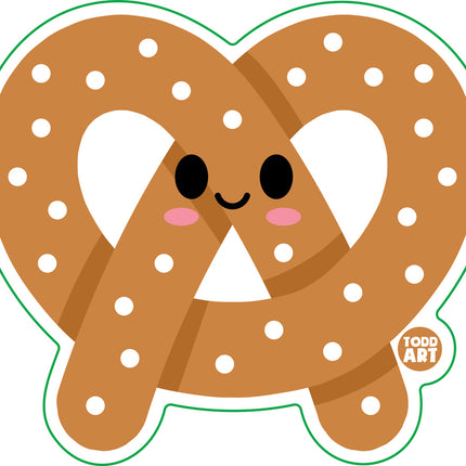 Pretzel Vinyl Sticker