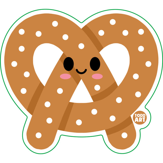 Pretzel Vinyl Sticker