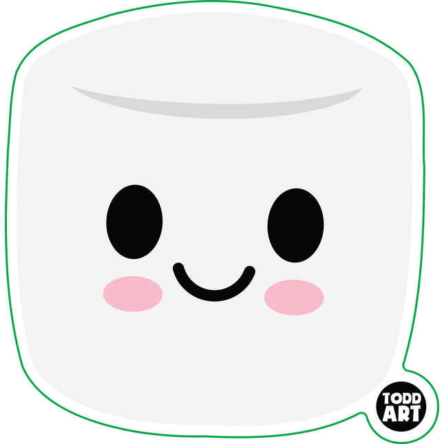 Marshmallow Vinyl Sticker
