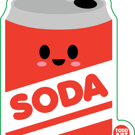 Soda Can Vinyl Sticker