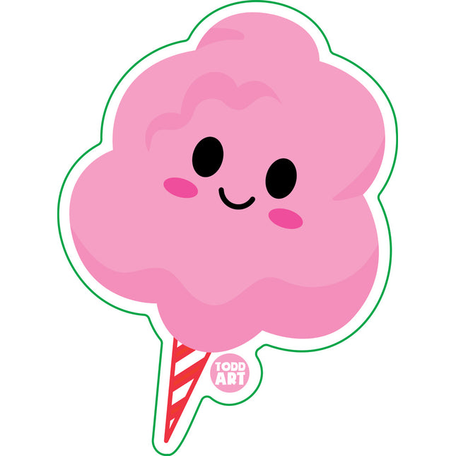 Cotton Candy Vinyl Sticker