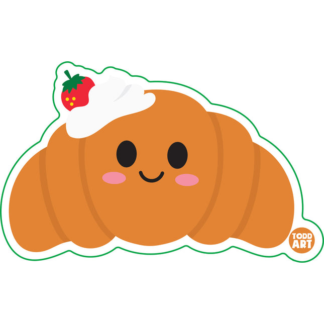 Croissant Vinyl Sticker