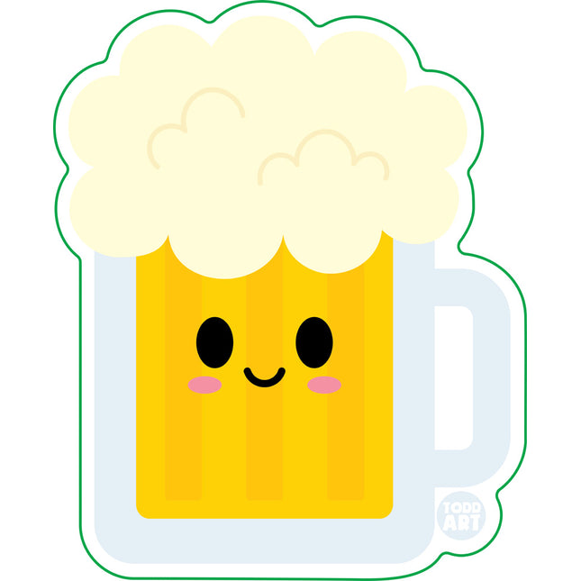 Beer Mug Vinyl Sticker