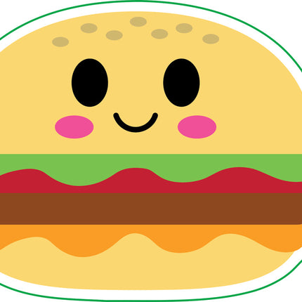 Burger Vinyl Sticker