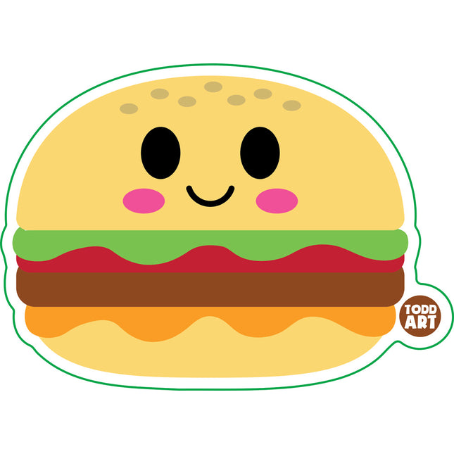 Burger Vinyl Sticker