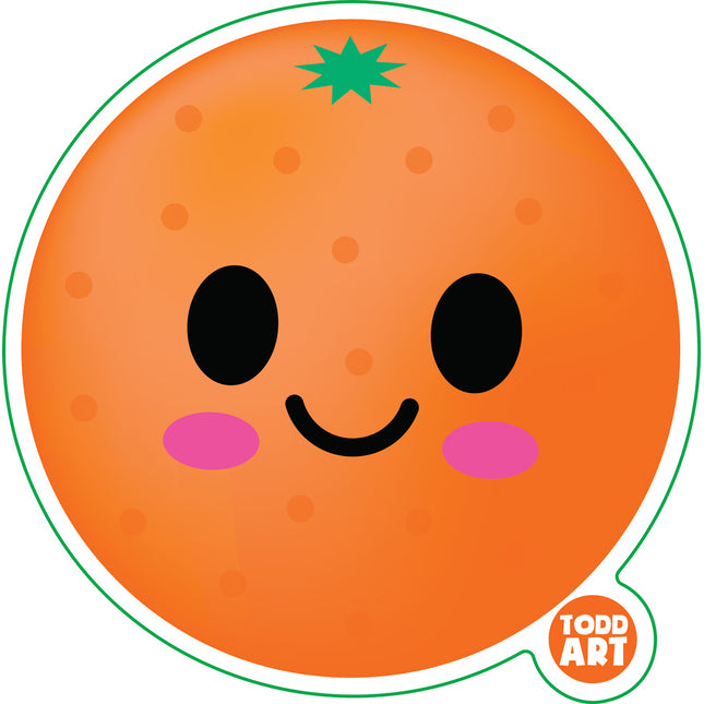 Orange Vinyl Sticker