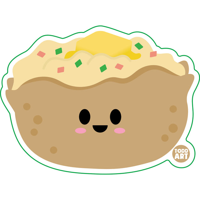 Baked Potato Vinyl Sticker