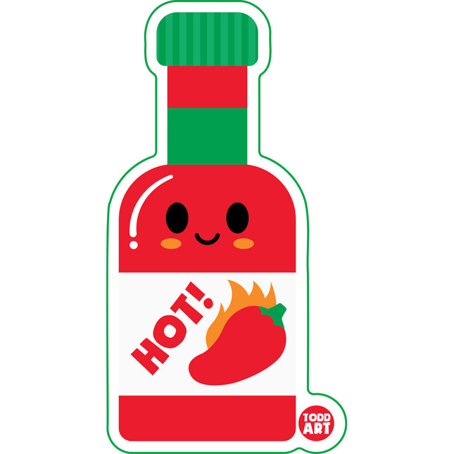 Hot Sauce Vinyl Sticker