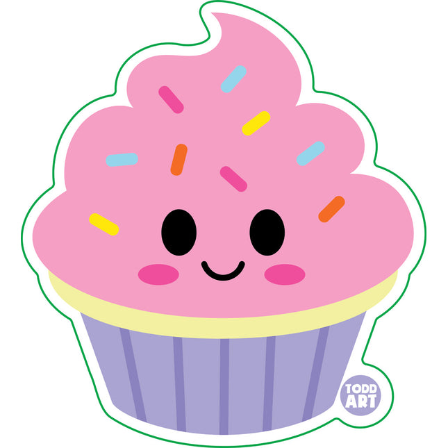 Cupcake Vinyl Sticker
