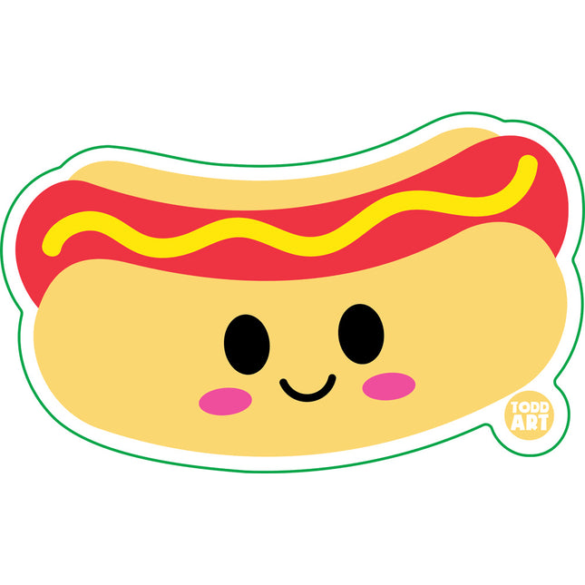 Hot Dog Vinyl Sticker