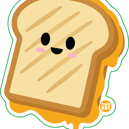 Grilled Cheese Vinyl Sticker