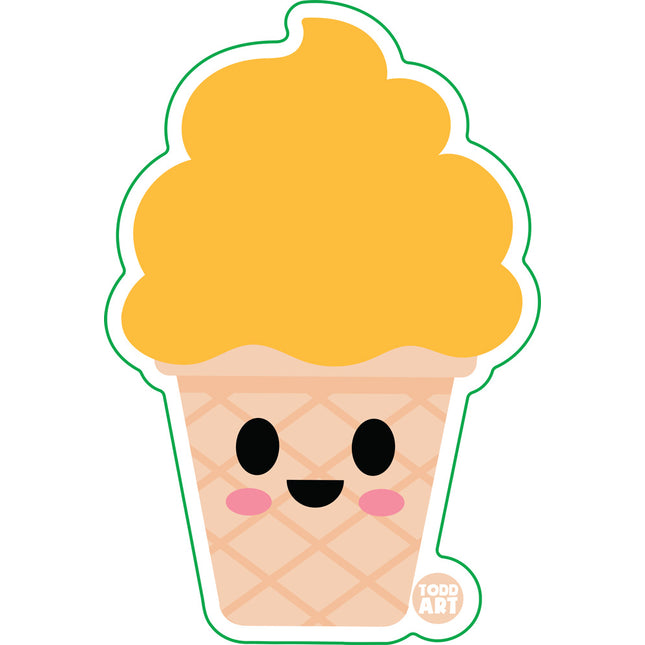 Orange Sherbet Vinyl Sticker