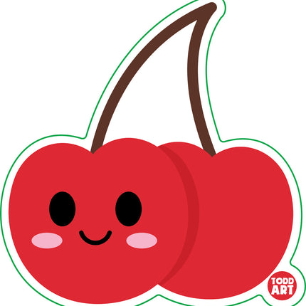 Cherries Vinyl Sticker