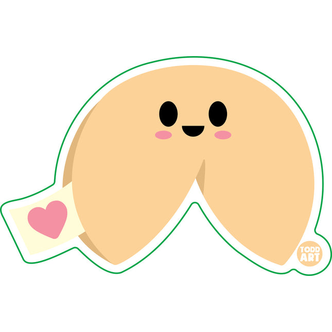 Fortune Cookie Vinyl Sticker