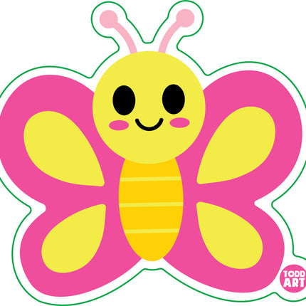 Butterfly Vinyl Sticker