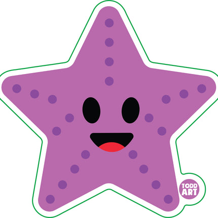 Starfish Vinyl Sticker