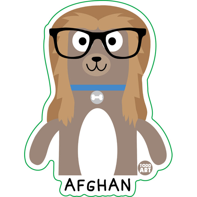Bow Wow Meow Afghan Vinyl Sticker
