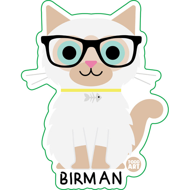 Bow Wow Meow Birman Vinyl Sticker