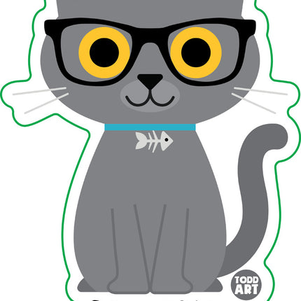 Bow Wow Meow British Shorthair Vinyl Sticker