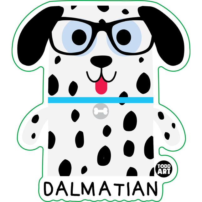 Bow Wow Meow Dalmation Vinyl Sticker