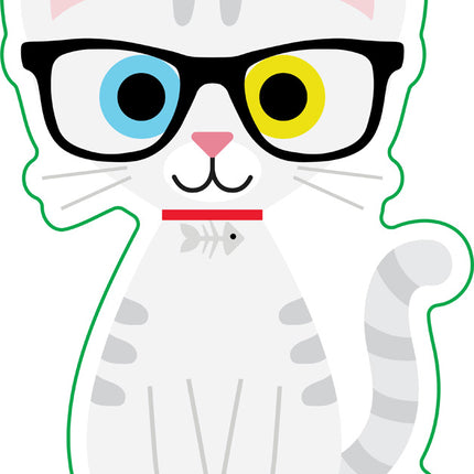 Bow Wow Meow Devon Rex Vinyl Sticker