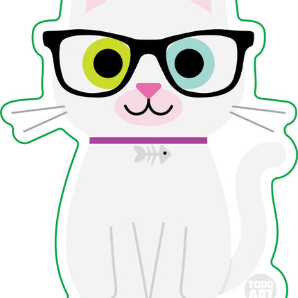 Bow Wow Meow Khao Manee Vinyl Sticker