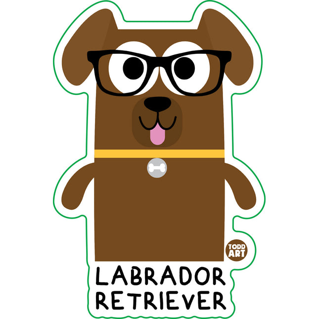 Bow Wow Meow Labrador Retriever Vinyl Sticker