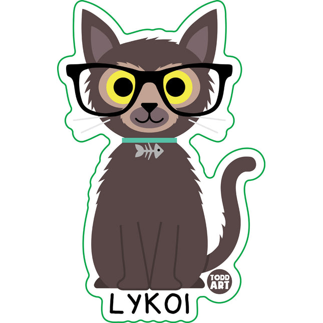 Bow Wow Meow Lykoi Vinyl Sticker