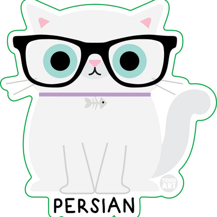 Bow Wow Meow Persian Vinyl Sticker