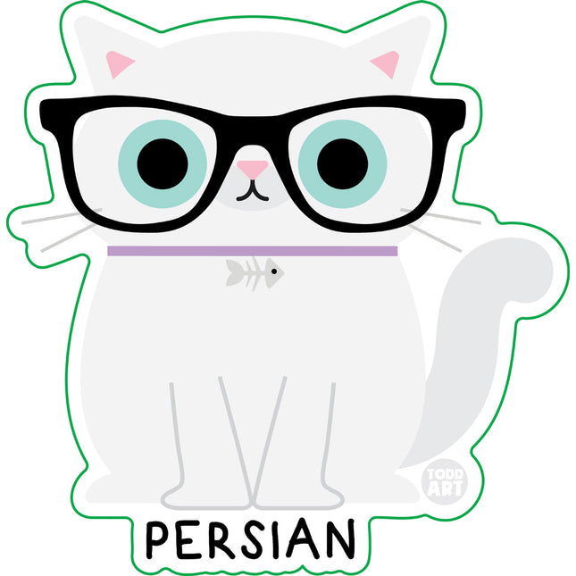 Bow Wow Meow Persian Vinyl Sticker