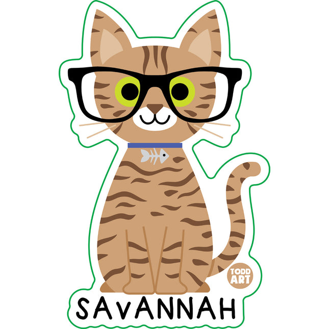 Bow Wow Meow Savannah Vinyl Sticker